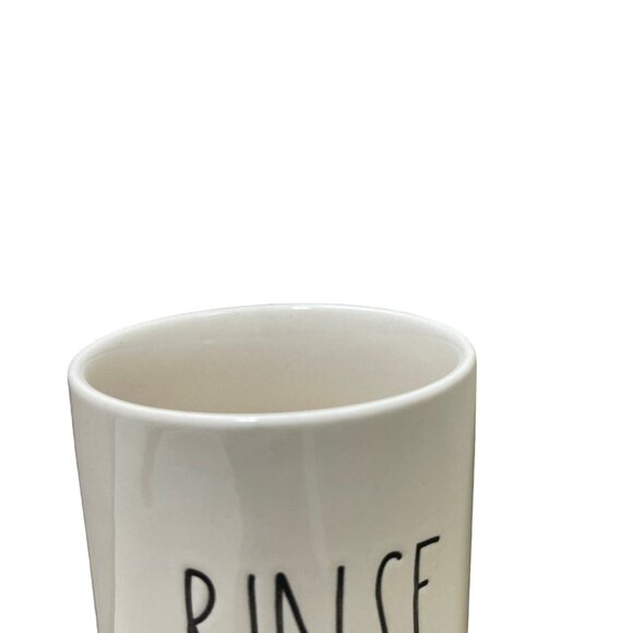 Rae Dunn Ceramic Rinse Cup/ Toothbrush Holder‎ With Pumpkin Design NWOT - Picture 2 of 3